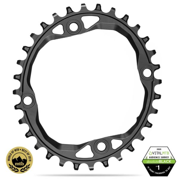 LANČANIK ABSOLUTE BLACK OVAL 32T 104BCD ZA SHIMANO HYPERGLIDE