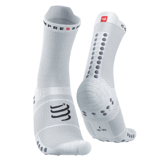 Čarape Compressport PRS V4.0Run High White/All