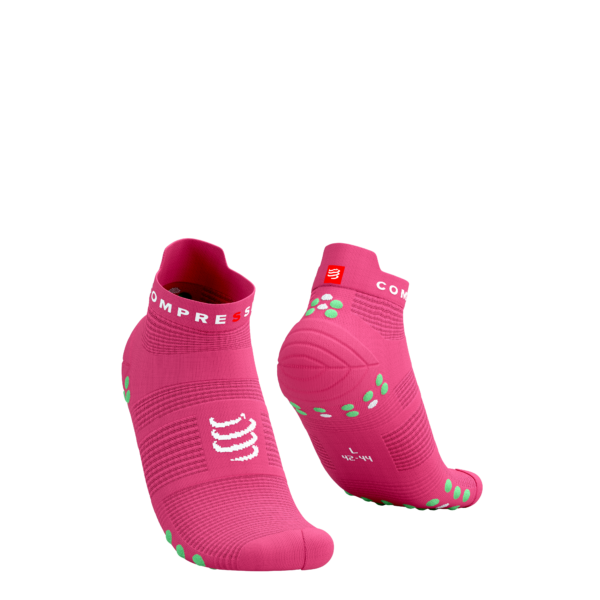 Čarape Compressport PRS V4.0 Run Low Hot Pink/G