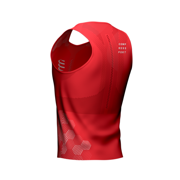 Majica Compressport Pro Racing Singlet M red/White - Slika 4