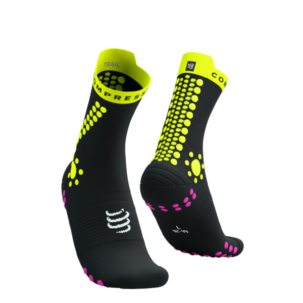 Čarape Compressport PRS V4.0 Trail BI/Yell/Pink
