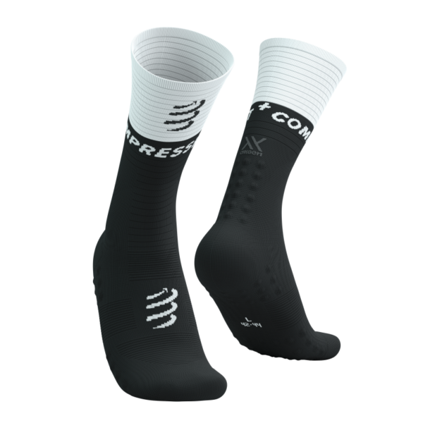 Čarape Compressport Mid Compression Socks V2.0 Black/White