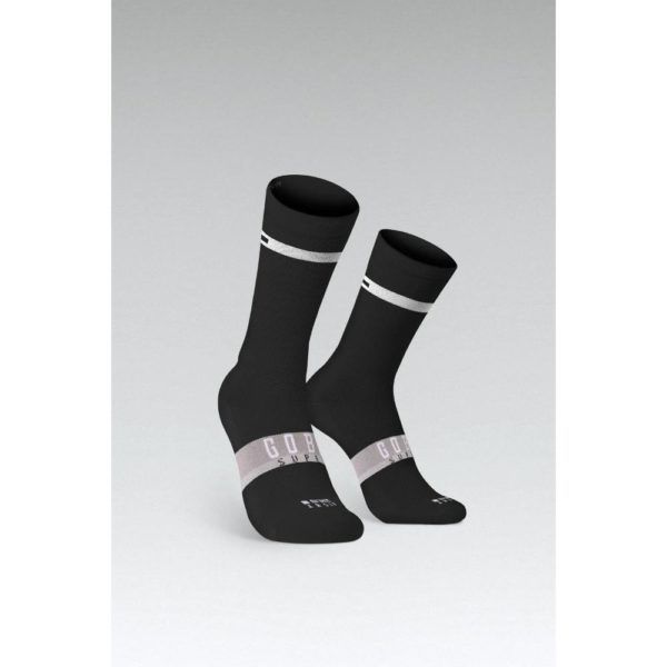 Čarape Gobik Unisex Superb Extra Long Horizon Black