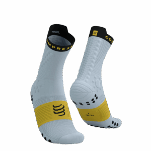 Čarape Compressport PRS V4.0 Trail Grey Dawn/Ceylon Yellow