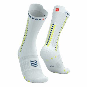 Čarape Compressport PRS V4.0 Bike White/Primrose