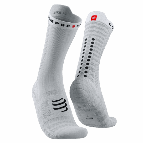 Čarape Compressport PRS V4.0 Ultralight Bike White/Black